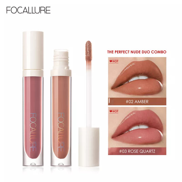 FOCALLURE Moisturizing Liquid Lipstick High Pigment Lip Gloss Makeup Cosmetics