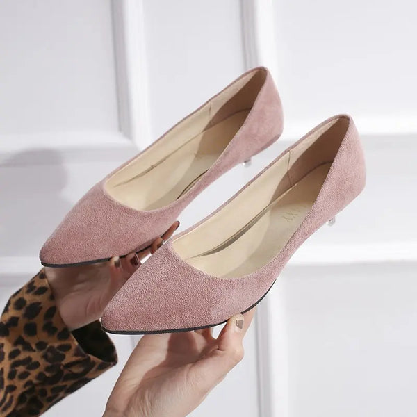 Shallow Casual Low Heels Pointed Toe Office Shoes