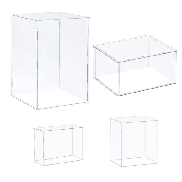 Clear Acrylic Display Case Organizer Protection Showcase Box for Figures Toys & Collectibles