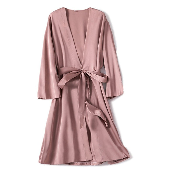 Bridal Satin Lingerie Robe & Nightgown Set